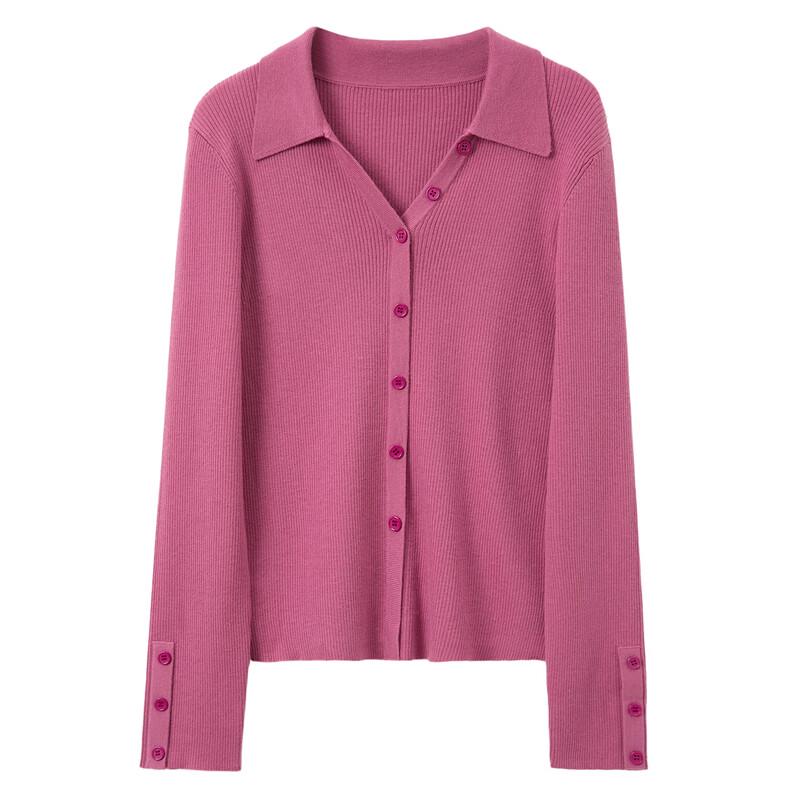 Sancai Plus Size Women's Lapel Knit Pullover