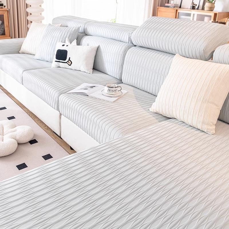 

Чехол на диван из ледяного шелка универсальный всевключающий с высоким чувством 2025 новый чехол на диван четыре сезона универсальный нескользящий чехол на диван 45 * 45cm pillow cover