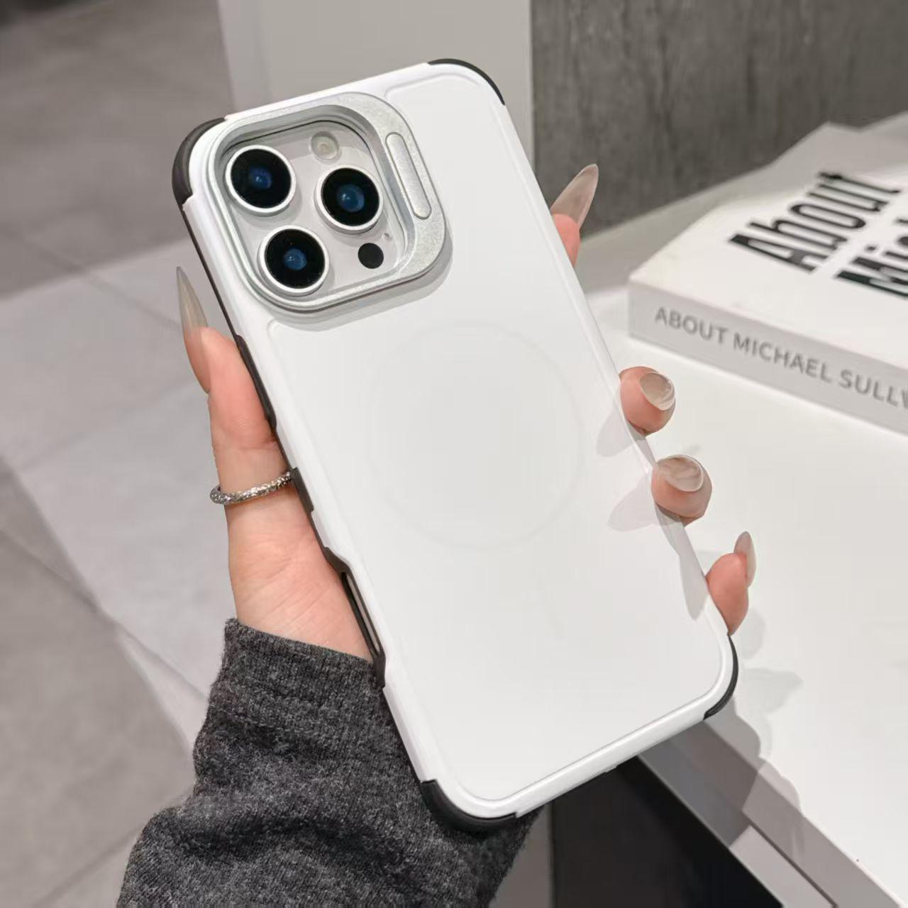 

Magnetic Armor Stand Phone Case for iPhone 17/16 Pro Max/15/14 - Protective, Drop-resistant Cover iPhone 13 Pro