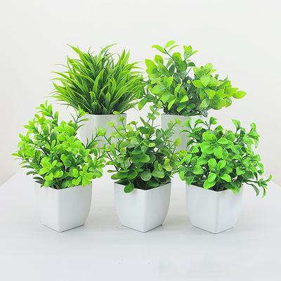 Umělé Bonsai Zelená Umělá Rostlina Květ Eukalyptu Květináčová Rostlina Pro Vnitřní Venkovní Domácí Ložnice Zahrada Dekorační Potřeby