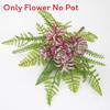 Plant Flower Succulent Cluster With Handcrafted Elements For Decor Indoor