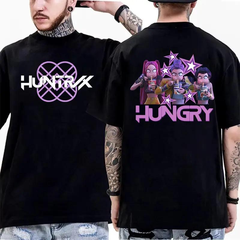 Camiseta Masculina Feminina Caçadores de Demônios K-Pop Saja Boys Jinu Romance Saja Tee Verão Casual Moda Hip-hop Manga Curta Camiseta