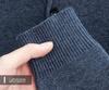 Men's Autumn/Winter Business Casual Loose Knit Sweater with Thickened Lapel