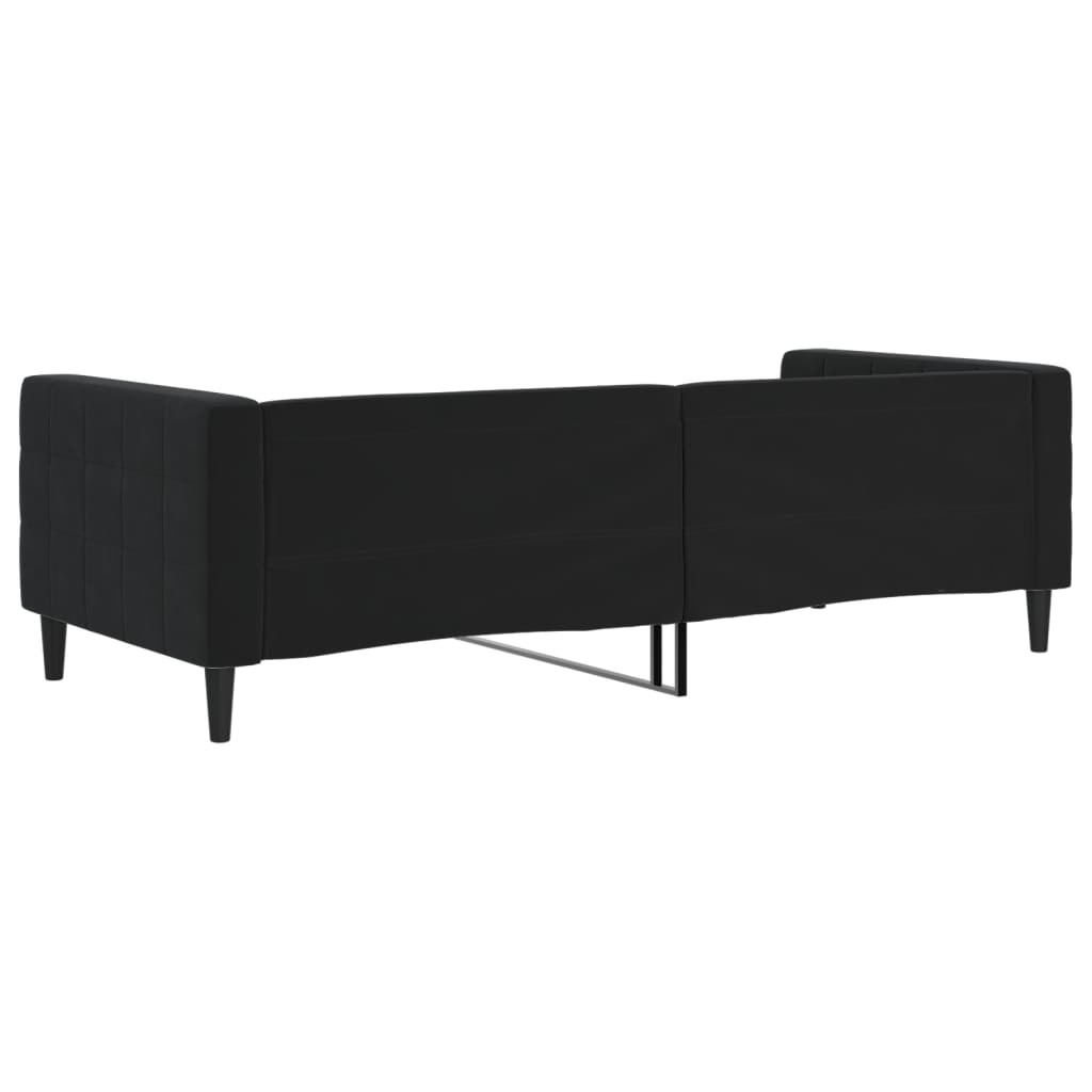 Daybed Black 90x200 Cm Velvet