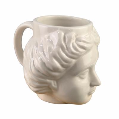 Kreatywny Kubek Ceramiczny Głowa Dawida Apollo, Rzymska Głowa Filiżanka do Herbaty, Biurowy Kubek do Wody, Portretowy Kubek do Kawy