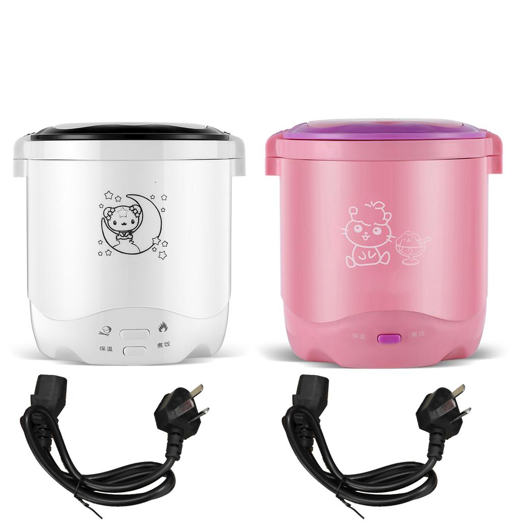 Mini Garnek do Gotowania Ziarna 1,2L, 220V 200W Przenośny Mini Ryżowar - Wysokiej Jakości Stal Nierdzewna, Wielofunkcyjne Gotowanie w Podróży