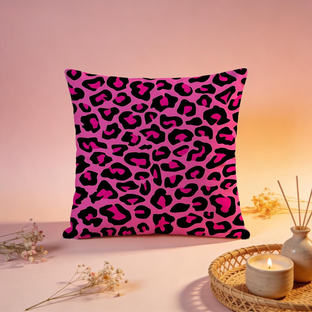 Bold Modern Leopard Pattern Cushion Cover Comfortable Durable Pillow Cover MultiScene for Home Office Car Sofa