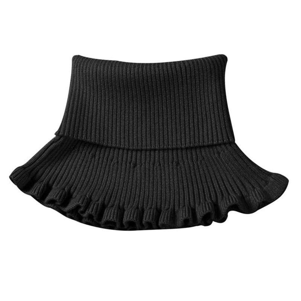 

Accessories Scarf Accessories Korean Style Scarves Fake Collar Knitted Bib Female Wool Scarf чёрный