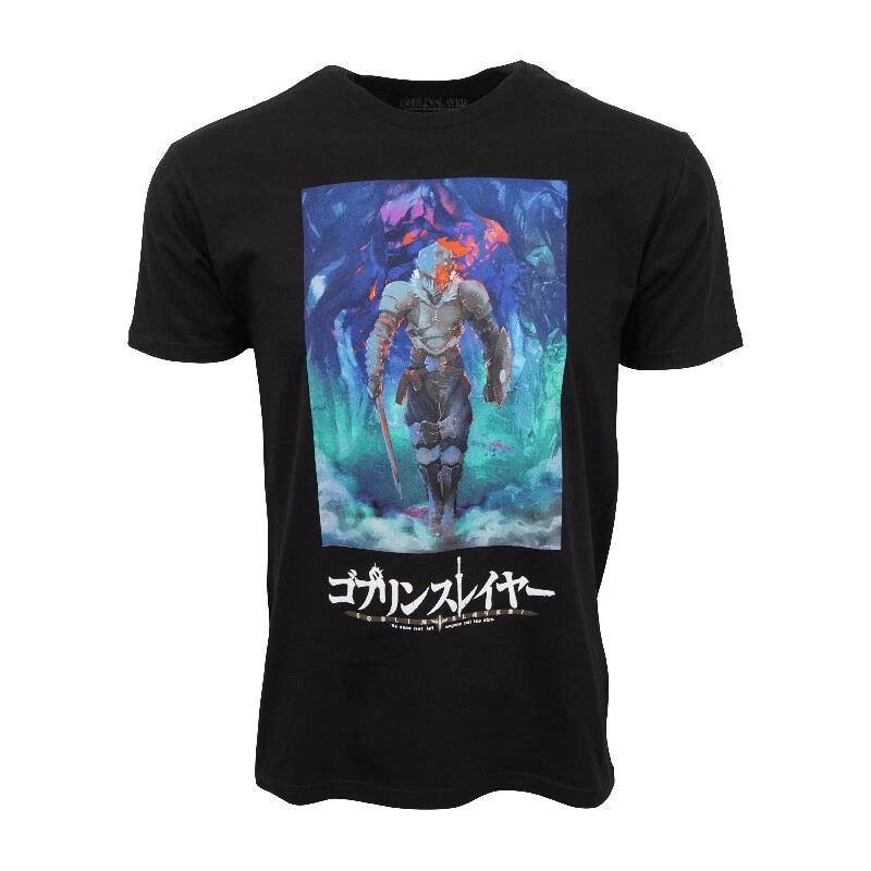 GOBLIN SLAYER MENS BLACK GRAPHIC T SHIRT XS