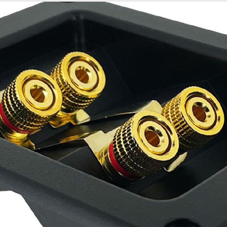 Live Speakers Terminal Box 4 Copper Binding Post Cable Connector Terminal