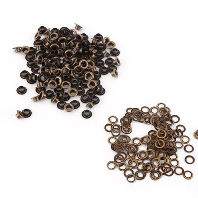 100pcs Metal Eyelets Small Grommets with Washers for Leather Craft DIY Sewing