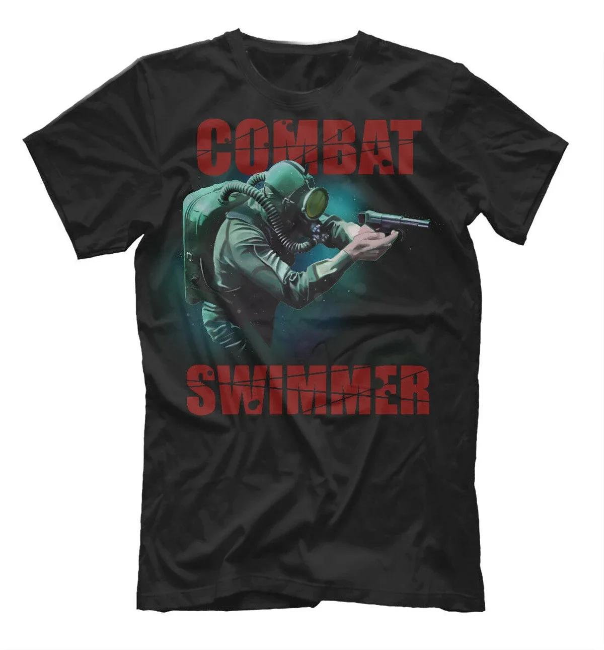 Russian Army Naval Combat Swimmer TShirt 100 Cotton ONeck Summer Short Sleeve Casual Mens Tshirt Size S3XL S