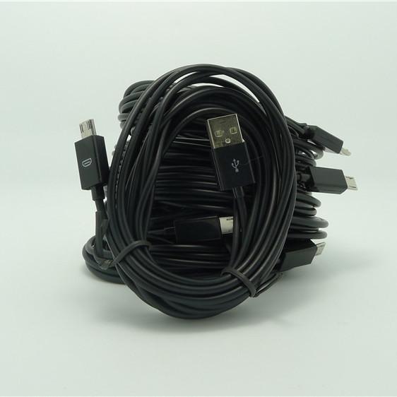 Premium 3m Usb A Male To Micro Usb 2.0 Data Sync Charger Cable In Durable Nylon Design