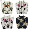 New Leopard Star Knitted Tote Bag for Women Large Capacity Bucket Bag Versatile Handbag for Commute Work and Daily Use