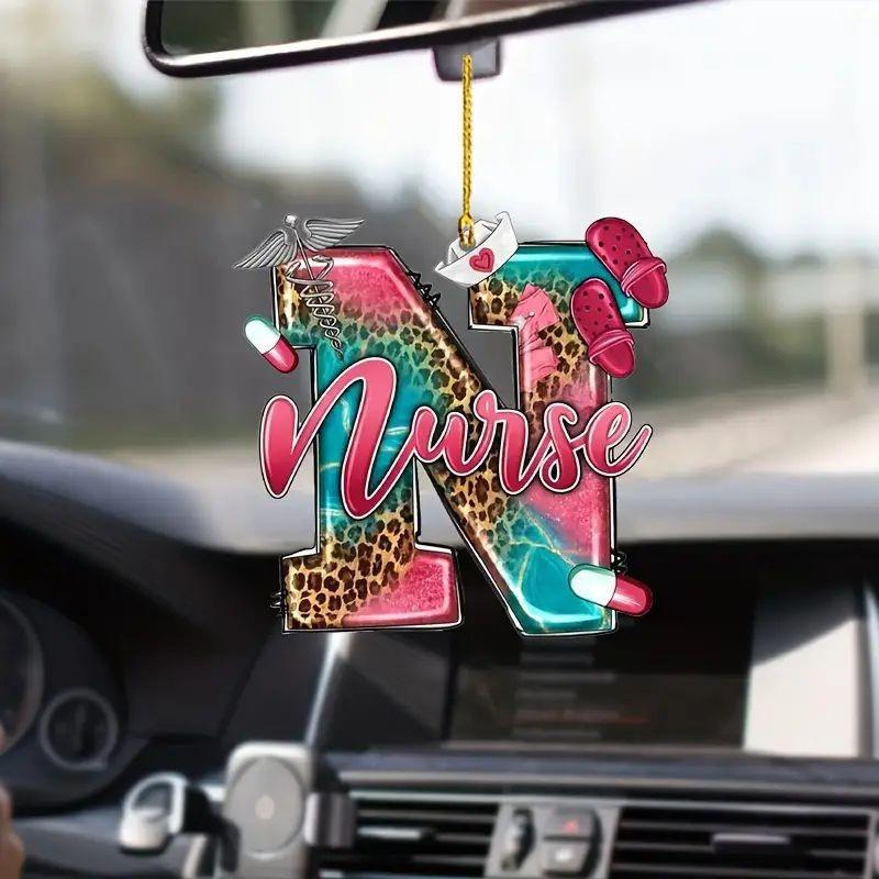 Delightful Car Acrylic Hanging Decor For International Nurses Day Unique Gift Idea