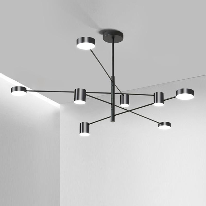 Modern Led Chandelier Lighting Fixture For Living Room Gold Black Art Restaurant Hanging Lamp Bedroom Home Lustres Suspension
