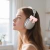 Silicone Earphone Accessories, 2-pack 3D Earphone Decoration Bow, Playful Silicone Earphone Bow, Women's Decoration Accessories