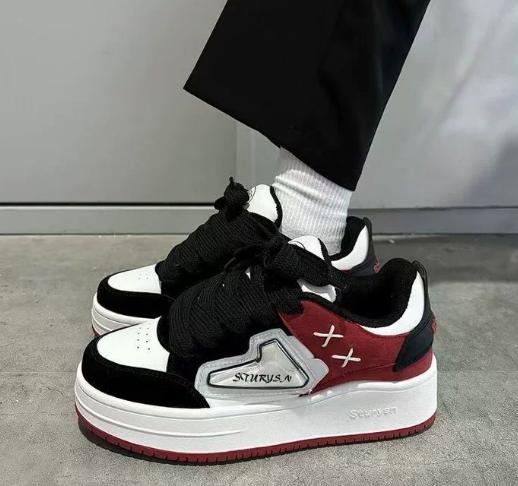 Fashion Couple Sneakers, Casual Daily, Ins Trend, Niche Design, Mandarin Duck Shoes, Dopamine Color Matching Casual Day