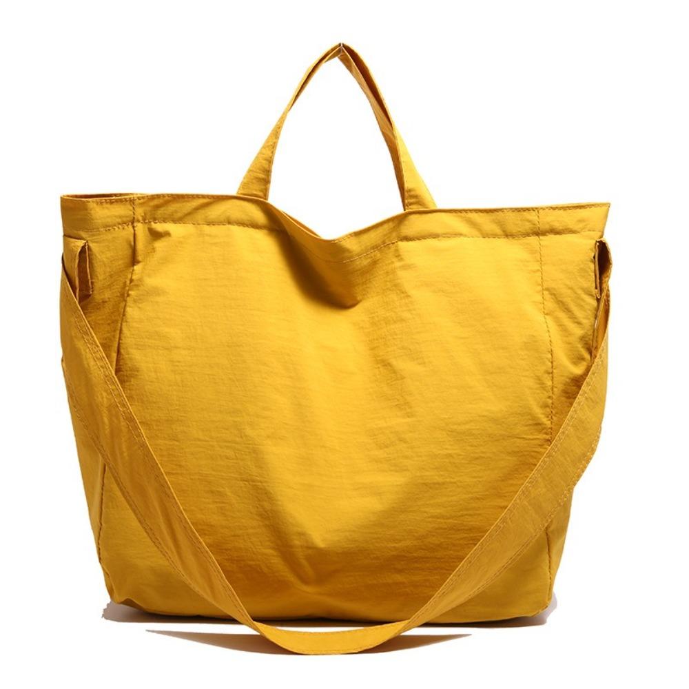 Zipper Nylon Shoulder Bag Soft Underarm Bag Casual Large Capacity Tote Bag Daily