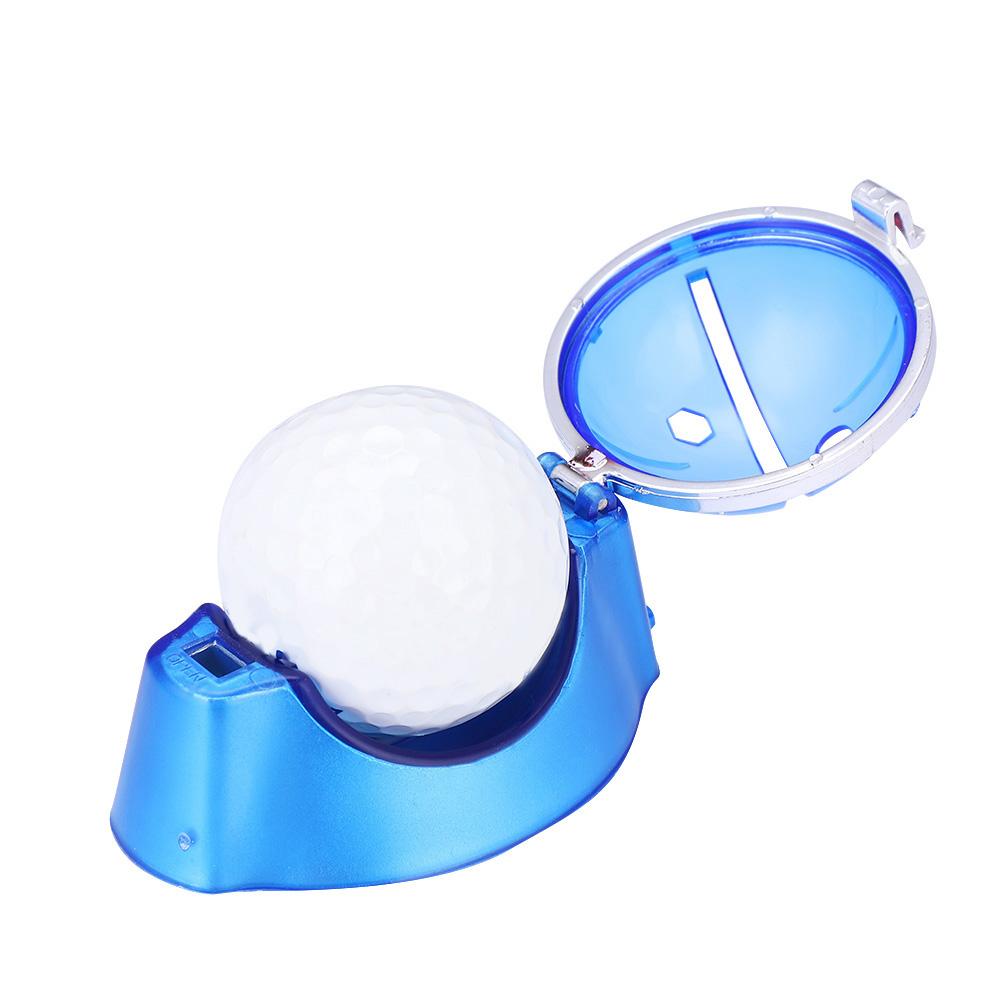 Golf Ball Liner Line Marker Drawing Template Alignment Tool with Pen Accessories (Blue)
