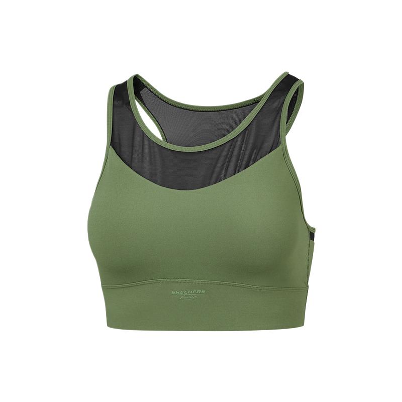 Skechers Freedom Series Casual Comfortable Soft Fashion Sports Underwear Women Underwear Stone-Green P324W053-01CL