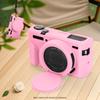 Silicone Protective Case Soft Camera Cover with Removable Lens Cover for Canon Powershot G7X Mark II Digital Camera
