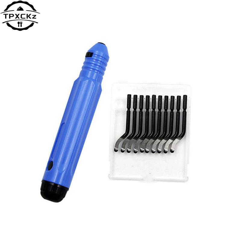 Hand Deburring Trimmer Scraper Chamfering Manual Trimming Tool Set Plastic Metal Trimmer DIY Edge Cutter Tool Parts