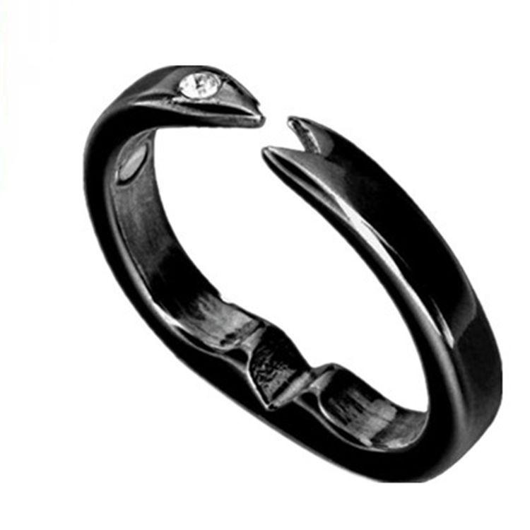 Spot Personalisierter Herren Rosegold Elektroplattierter Magnetischer Gesundheitsring