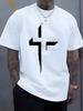 T Shirt With Cross Print For Casual Wear