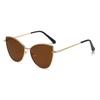 Sun Protection UV400 Eyewear Multicolor Big Frame Sun Glasses Fashion Cat Eye Sunglasses  Unisex