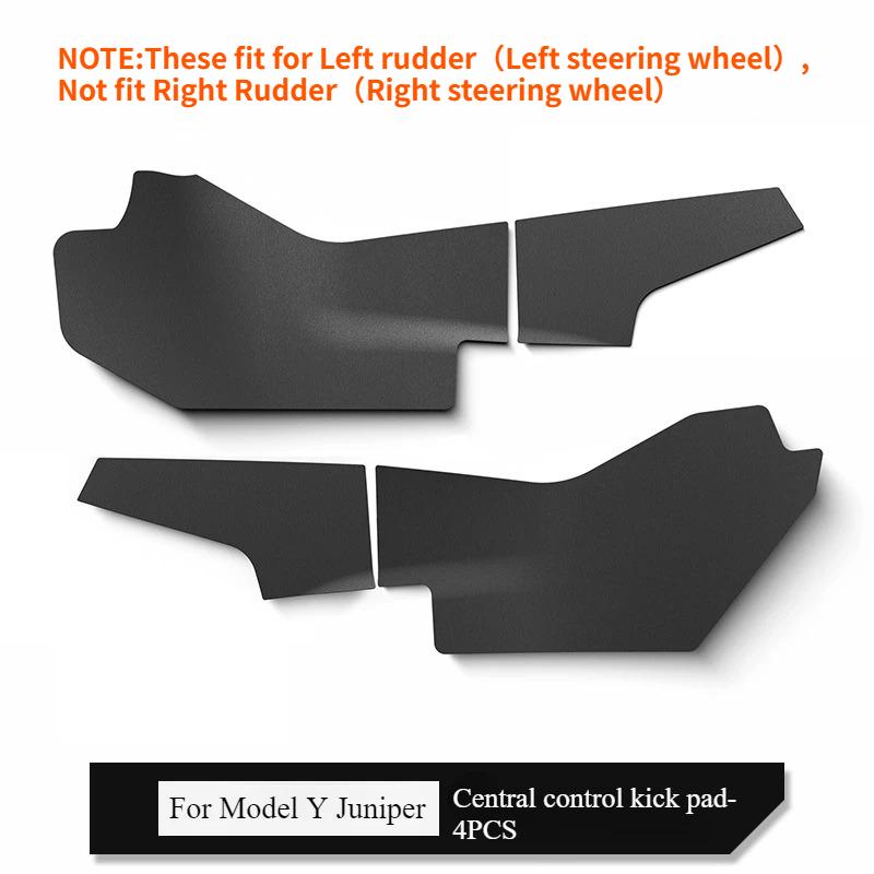 For Tesla Model Y Launch/Juniper 2025 Center Control Side Defense Kick Mat TPE Rear Air Outlet Protection Pad Car Accessories