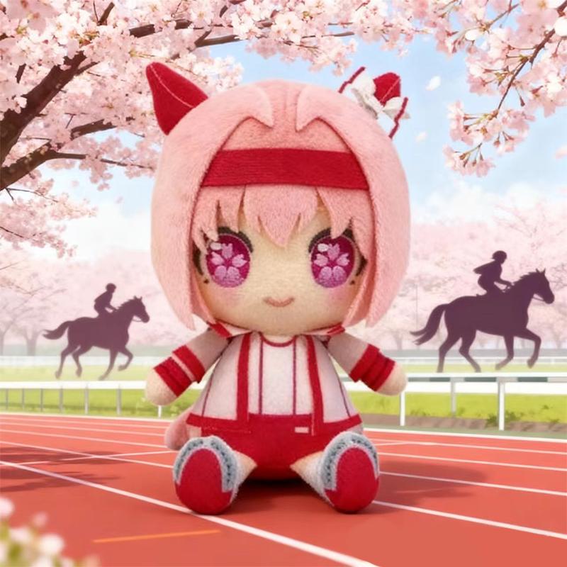 20CM New Cute Creative Anime Cartoon Uma Musume Agnes Tachyon Soft Plush Rice Shower Special Week Peripheral Toys for Kids Gifts