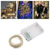 10PCS 10/20M Fairy Lights Měděná stříbrná drátěná krabička na baterie LED řetězová světla pro vánoční ložnici Party Svatební dekorace Dárky