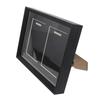 Solid Wood Medal Shadow Box Wall Mounted Display Case 12.4 X 9 Stylish Medal Frame Badge Holder for Home Office Sports Display
