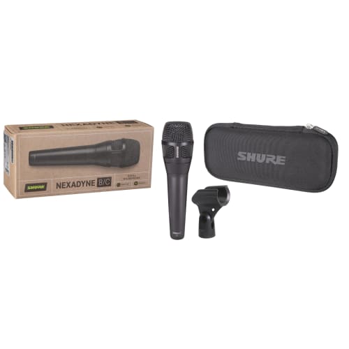 Shure NEXADYNE8/C Dynamic Vocal Microphone (NXN8/C-J): Cardioid Unidirectional XLR Wired Microphone for Singing, Live Performances, and Recording. Fea
