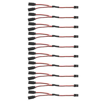 10Pc Servo Extension Cable Cord 3 Pin Female To Male Wire Connector Board Remote Control Y Type