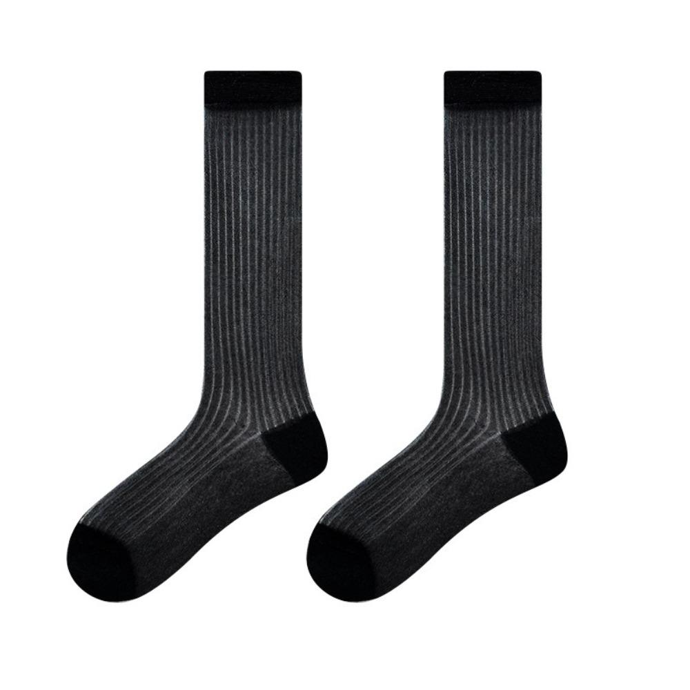 

Shiny JK Calf Socks ins Pile Up Sock Fashionable Mid Tube Socks Harajuku