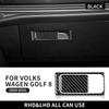 Real Soft Carbon Fiber Sticker For Volkswagen VW Golf 8 MK8 2020 2021 2022 2023 Co-Pilot Handle Frame Interior Trim Accessories