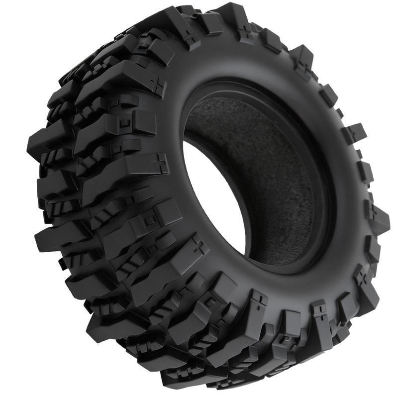 4pcs 1.9inch 95mm Rubber Tires For 1/10 Rock Track Redcat Scx10 Ii Axial 90046/90047 Rc4wd Yikong D90 Trx4 Trx6 Rc Car Tyre