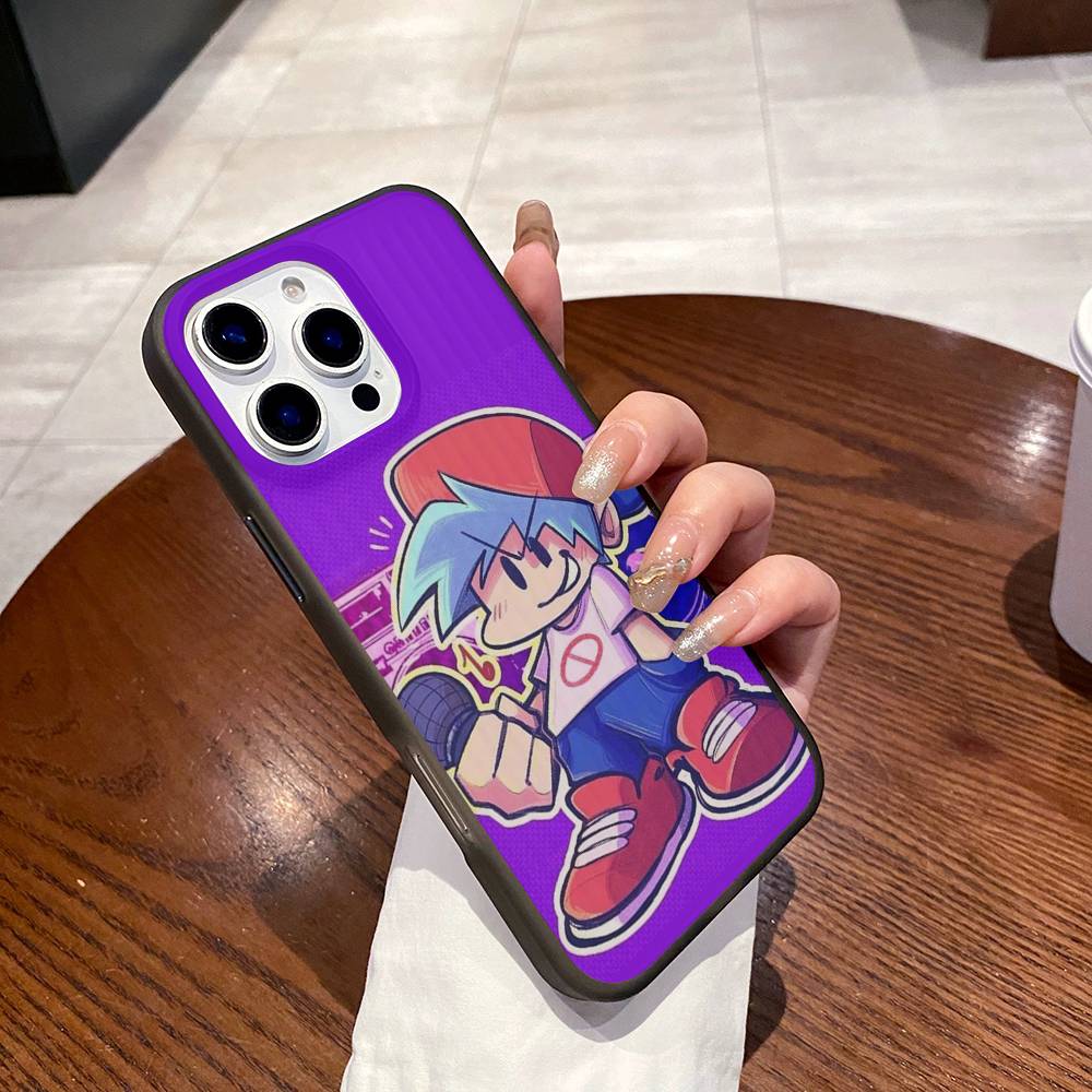 Music Game Friday Night Funkin Phone Case For IPhone 17 16 15 11 12 13 14 Pro Max Soft Corrugated Silicone Cover Case