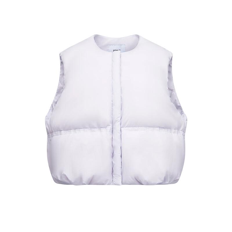 Semir Women's Pure Color Oversize Round Neck Down Vest