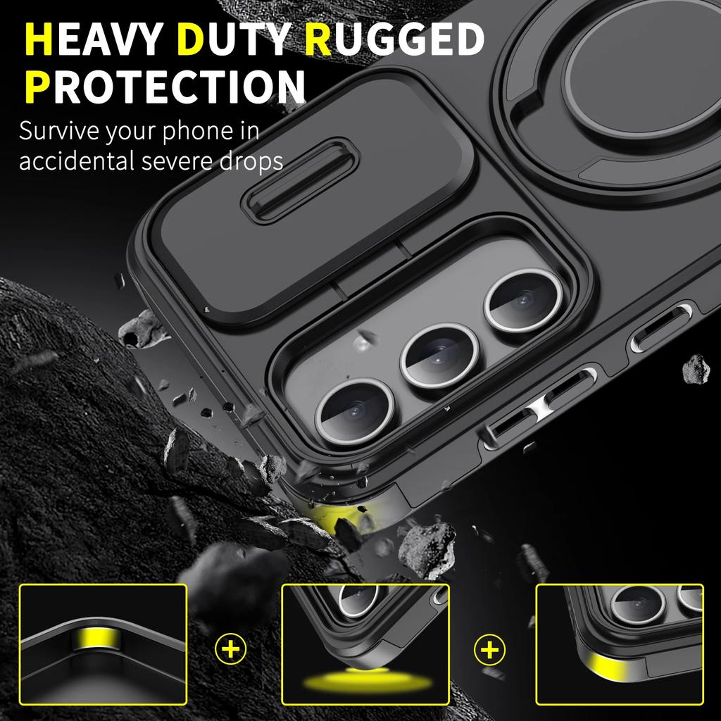 Lens Protection Armor Shockproof Case for Samsung Galaxy S25 FE S24 Ultra S23 Plus S22 S21 A17 A16 A15 A56 A55 A35 A36