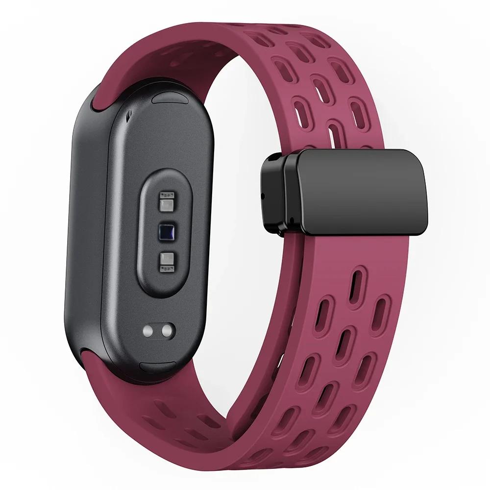Sports Silicone Strap For Xiaomi Mi Band 9 Breathable Smart Watch Watchband Replacement Bracelet for Mi Band 8 9 Accessories