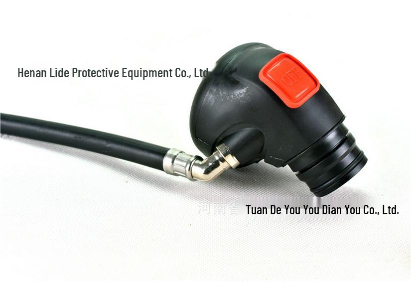 Full-Face Supplied-Air Respirator: Positive Pressure, Dustproof, Ideal for Powder Coating, Chemical Grinding, and Spray Painting
