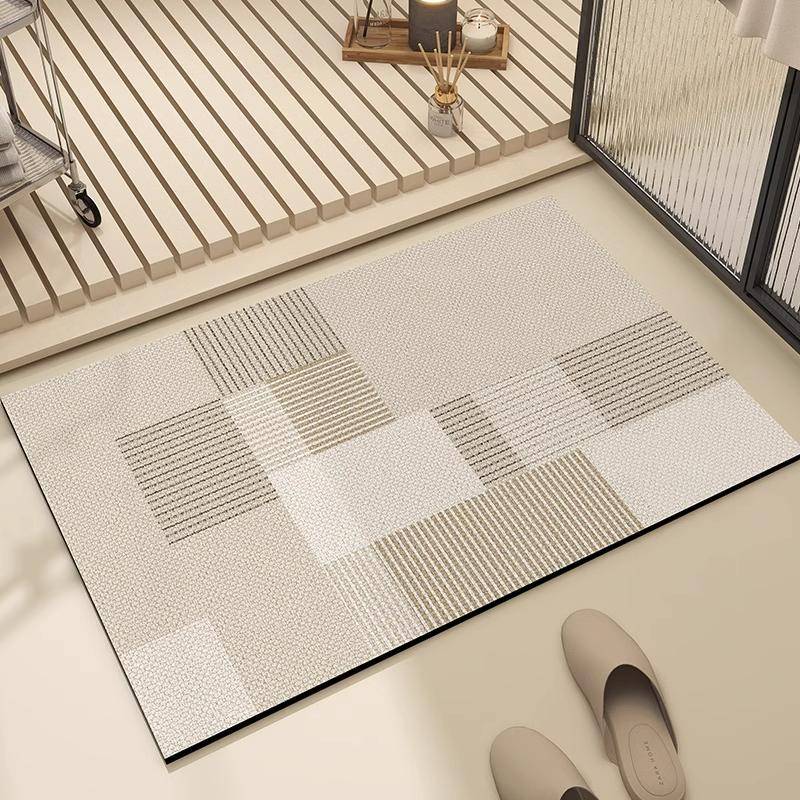 Bathroom Mat Absorbent Floor Mats Bath Carpet Soft Diatom Mud Non-slip Rug Toilet Doormat Entrance Door Tappeto Bagno Alfombra