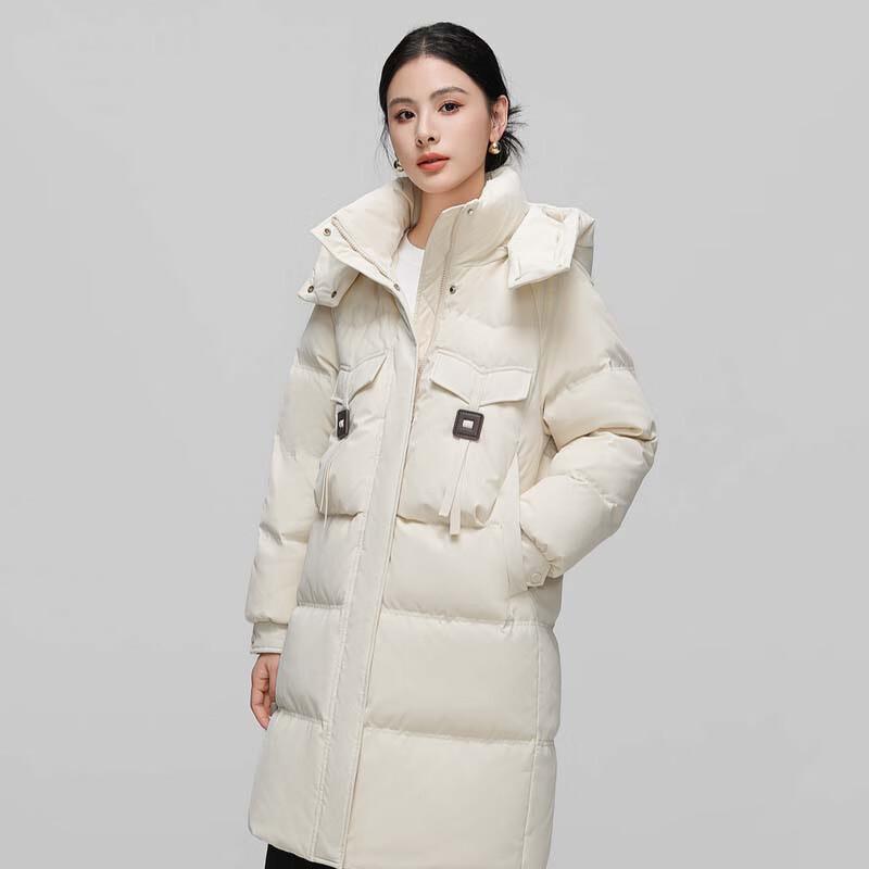 

XUEZHONGFEI Women s Mid-Length Down Jacket X40144782F 155/80A