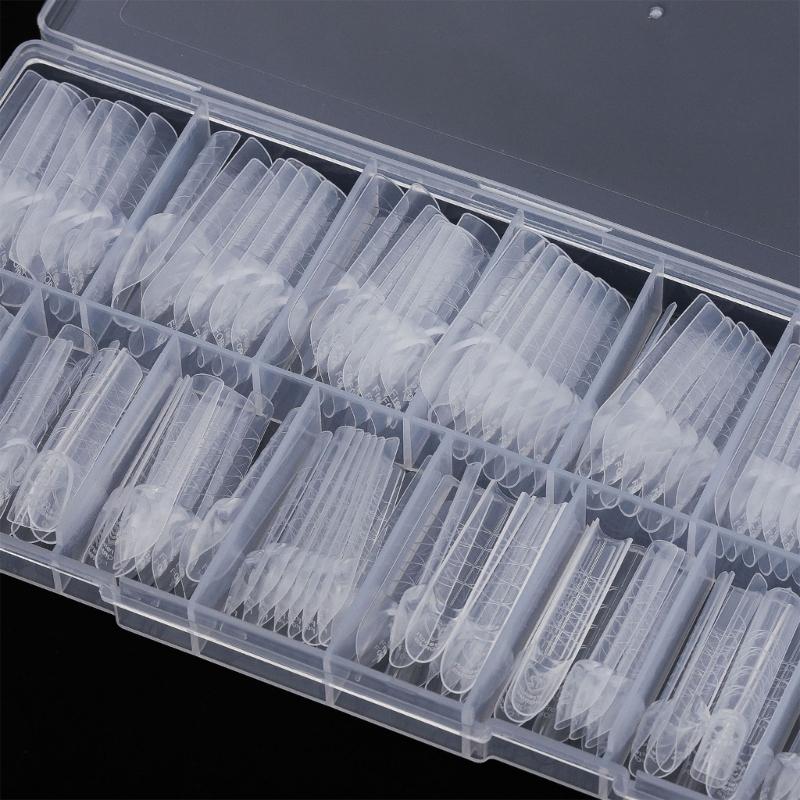 Nail Forms Nail Extension Kit  with Scale Lines Nail Mold Lightweight Natural ShapeManicure Tools for Daily Use