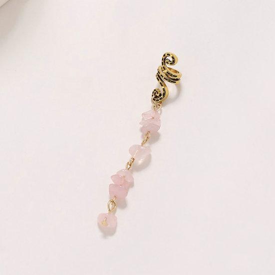 Dreadlock Beading Jewelry Ethnic Anti-slip Individual Natural Stone Vintage Style Hair Decoration Alloy Twirled Braided Hair Headgear Hair Accessory
