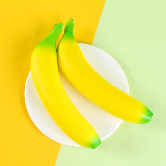 Banana Squeeze Toy Soft Stress Relief Toy for Kids Adults Stretchable Banana Fidget Toy for Concentration And Relaxation at Work School
