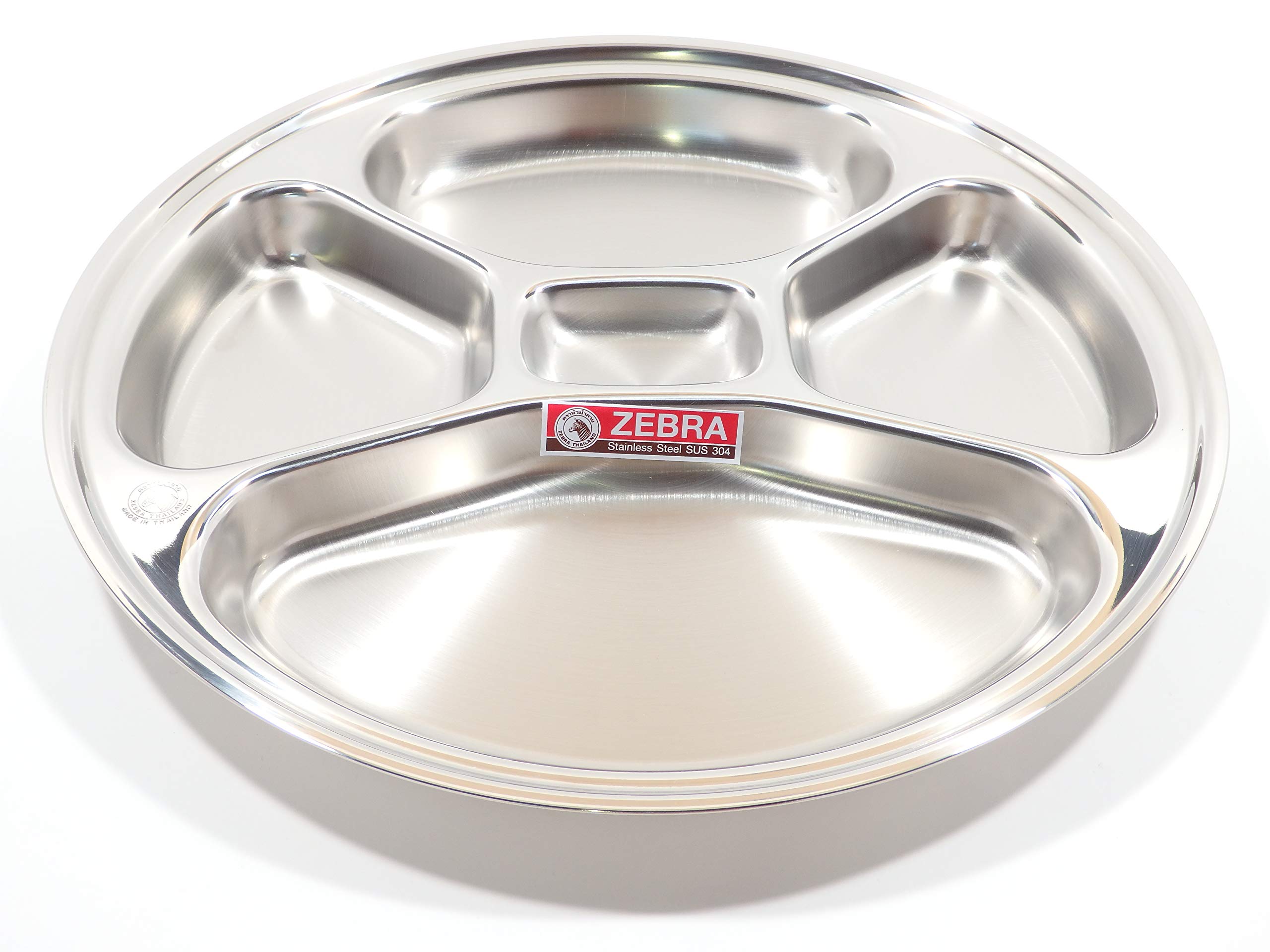 

ZEBRA Stainless Steel Round Compartment 30cm Tray,